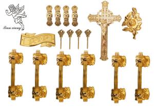 Quality Gold / Silver / Copper Burial Coffin Accessories , Casket Hardware Suppliers wholesale