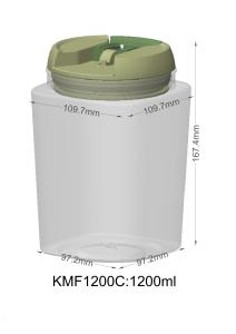 Quality 850ml 1200ml ODM PP Food Grade Plastic Bottle Square Round wholesale