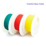 Full Color PMMA Plastic Optical Fiber Cable Flame Retardant Polyolefin Insulated