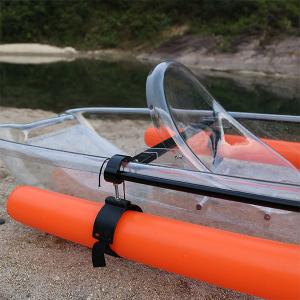 Quality High Tensile Strength Glass Bottom Kayak , Calm Water Small Plastic Boat wholesale