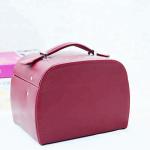 Fashionable Colored Portable Travel Jewelry Box Custoner Size For Cosmetics