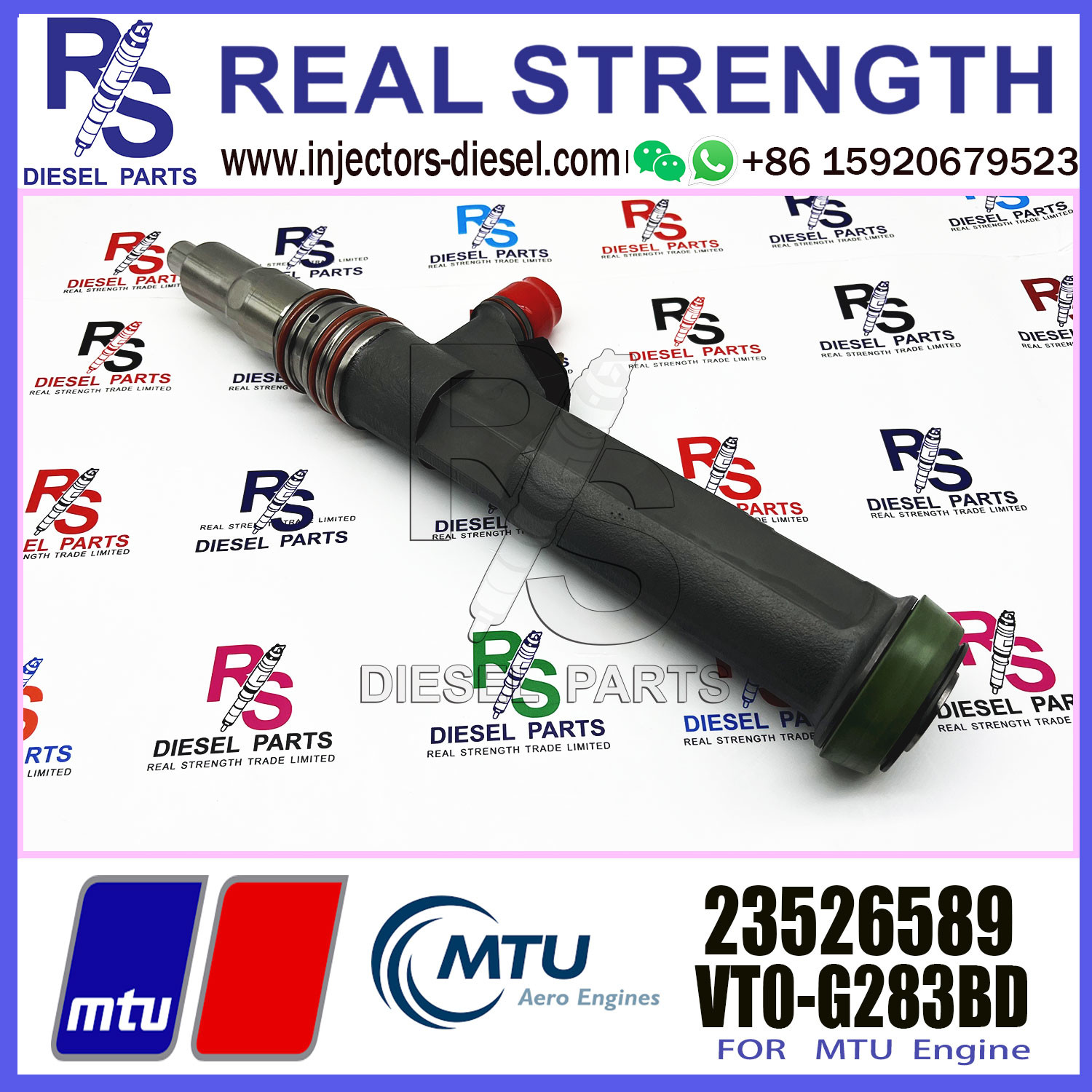 High quality Diesel Fuel Injector VTO-G163BD 23526589 For MTU 4000 ENGINE with stock available and fast delivery for cat