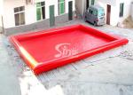 10x7m outdoor red rectangle kids N adults big inflatable water pool for outdoor