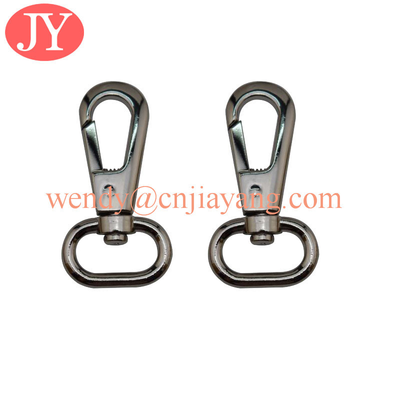 jiayang zinc alloy one inch matte black color snap hook for handbags