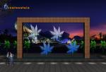 Indoor Interactive Words Pic Show Programmable Water Curtain