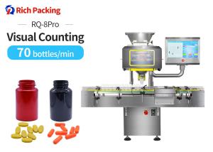 Quality Visual Counting Bottling Machine Stainless Steel Bottle Counter 100% Accuracy wholesale