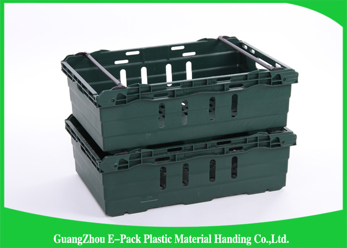 Reusable Stacking Storage Boxes , Household Small Plastic Crates For Logistic