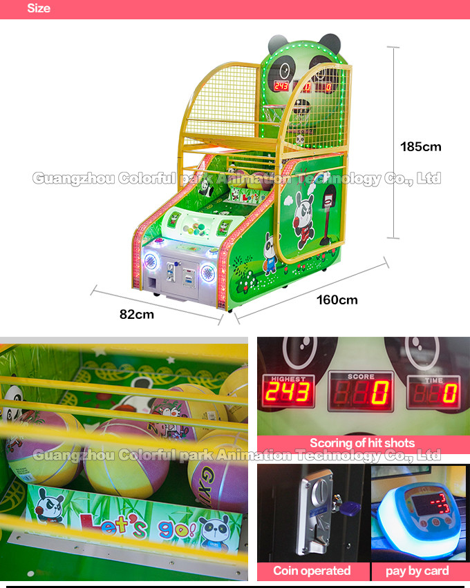 2 players coin operated Basketball arcade game machine Amusement park machine ball machine mini basketball game machine