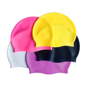 Quality Customized Hypoallergenic Silicone Waterproof Swim Cap wholesale