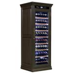 Custom Wine Cooler Furniture Single Zone Brown Wood Drinks Cabinet