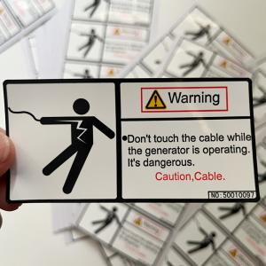 Quality Waterproof Packaging Printed Vinyl Warning Stickers Custom Logo wholesale