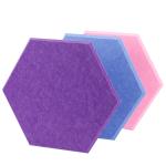 100% Polyester Fiber Hexagonal Acoustic Panels 8mm Efficient sound absorption