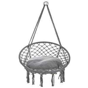 Quality Hand Woven Camping Hanging Chair Macrame Modern Cotton Rope Swing Chair wholesale