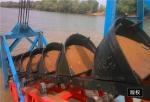 Gold Panning 60CBM/H Bucket Chain Dredger Diamond Gold Mining Ship