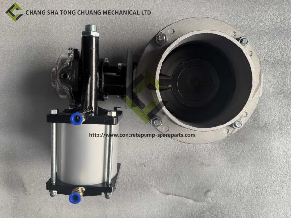 Single flange pneumatic butterfly valve of concrete mixing plant fittings