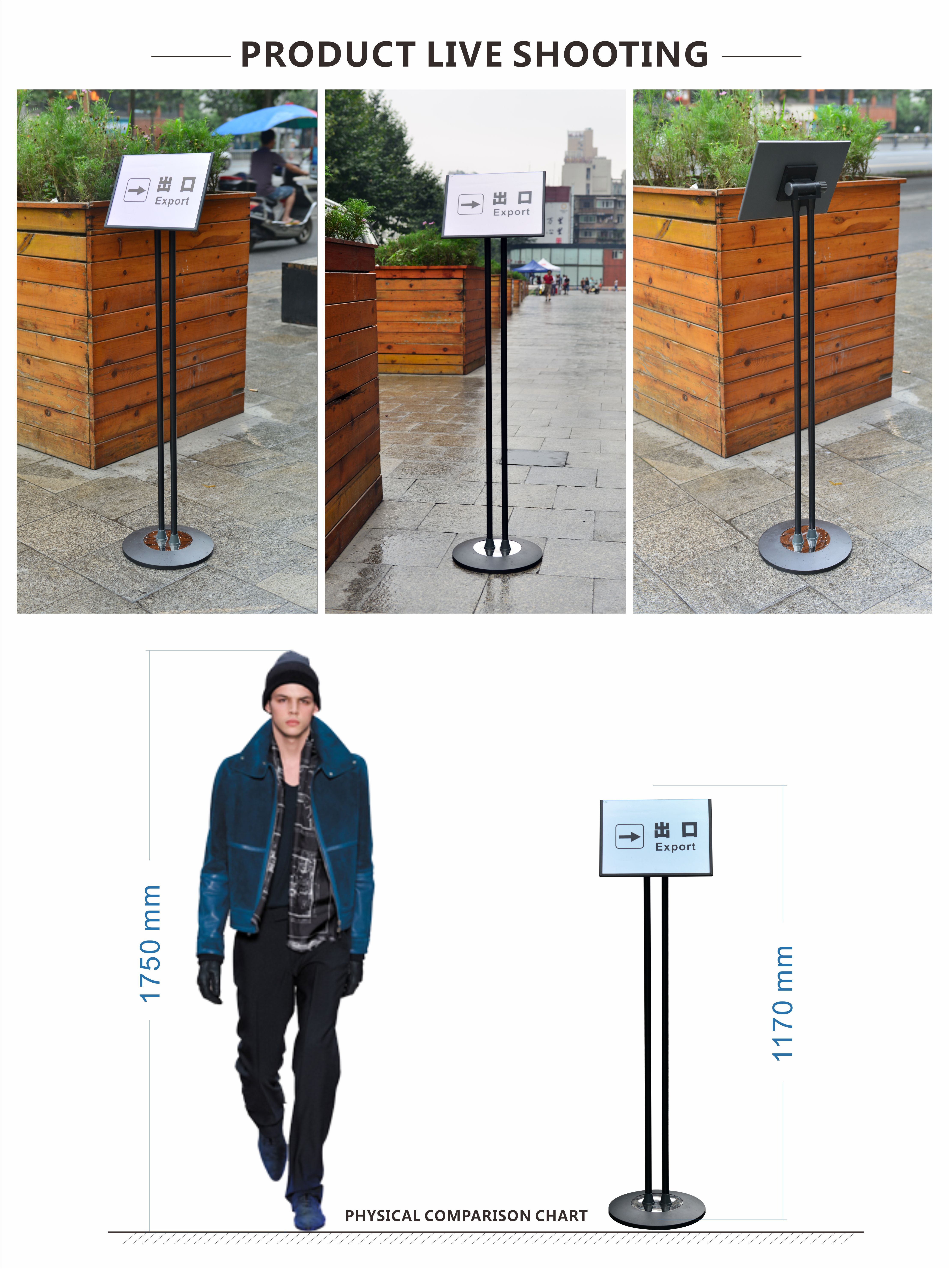 Billboard A4 Poster Display Stand Angle Adjustable Double Lever