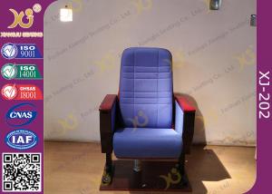 Quality Cross Line Back Auditorium Chair Seating For Conference / Church Hall wholesale