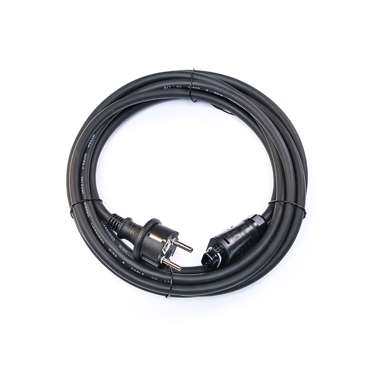 Oxygen Free Bared Stranded Copper Conductor Solar Photovoltaic Micro Inverter Cable for Betteri BC01 Schuko Plug IP68