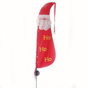 Quality Christmas Solar LED Garden Flag Santa Claus wholesale