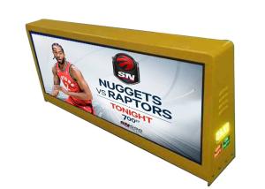 Quality Easy Installation Taxi Top Digital Signage Double Sided High Color Uniformity wholesale