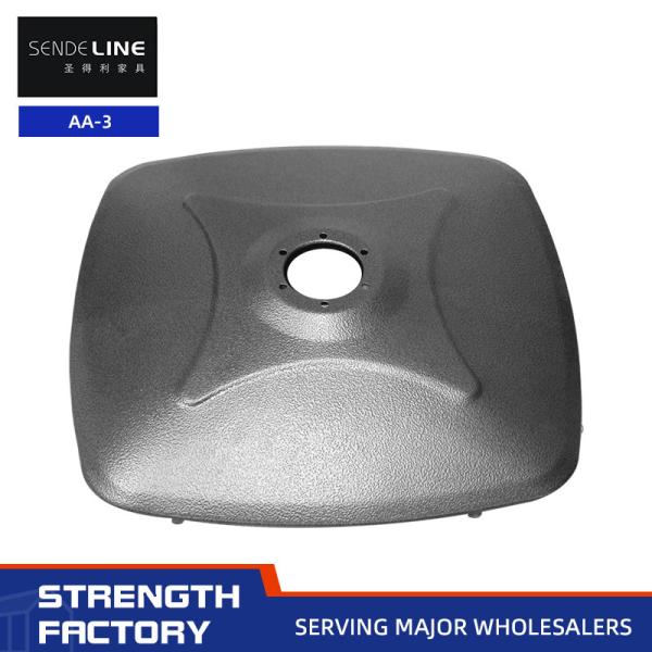 500×500mm Matte Black Plating Color Stamping Base For Barber Chair / Beauty