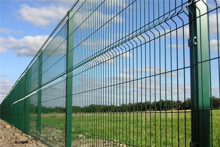 Curved Welded Wire Mesh Fence Panel For Garden With 50x100mm Hole Size