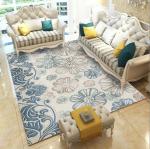 80*120cm Blending Crystal Velvet Living Room Floor Carpets Modern Simple