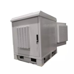 Quality 18U Outdoor Communications Cabinet Metal Enclosures RAL7035 Pantone 428C wholesale