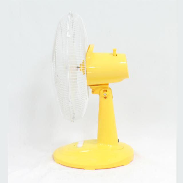 16 Inch Solar Rechargeable Table Fan With Lithium Battery 100% Copper Motor