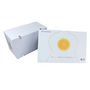 Quality Fruit Shipping Corrugated Paper Packaging Box 4c Print CMYK Or Pantone Colors wholesale