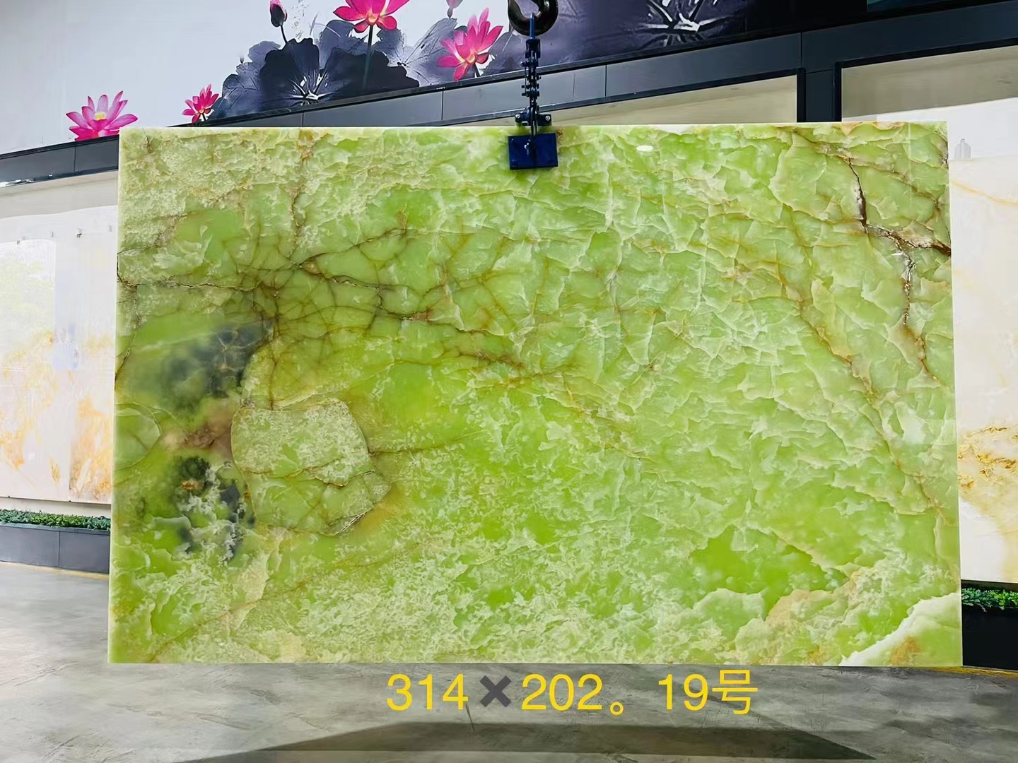 Natural Green Jade Onyx Marble Slabs for Modern Graphic Design and Table Background
