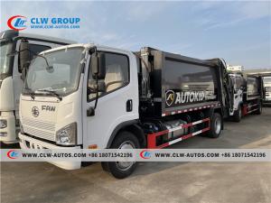 Quality Faw 6cbm Waste Collection Truck Garbage Compressed Truck wholesale