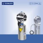 Stainless steel pneumatic sanitary butterfly valve with valve sensor or