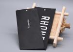 Black TPU Printing Custom Garment Hang Tags With Silicone Logo