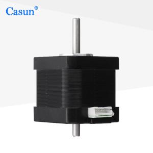 Quality 20mm Length Dual Shaft Motor NEMA 17 0.40N.M 0.4A For Print Head With CE wholesale