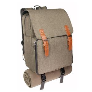 Quality Picnic Equipment Comfort Shoulder Strap Cooler Backpack with Plastic Wine Glasses wholesale