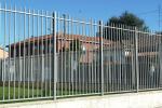 Customized Black Zinc Steel Metal Garrison Fence Panels Maintenance Free