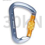 7075 Aviation Aluminum 30KN D Shape Rock Climbing Carabiner for Safety and