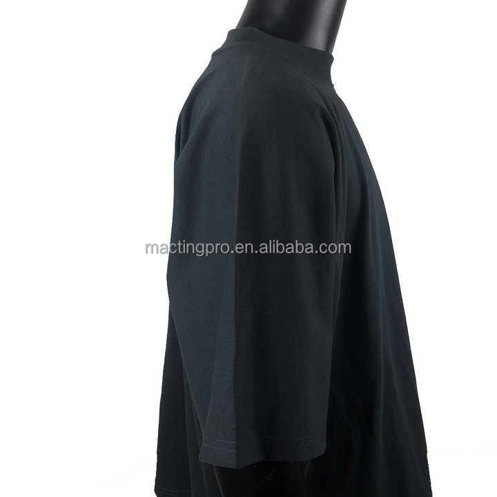Custom Oversized Distressed T-Shirt with Saw Raw Hem and 100% Cotton Fabric