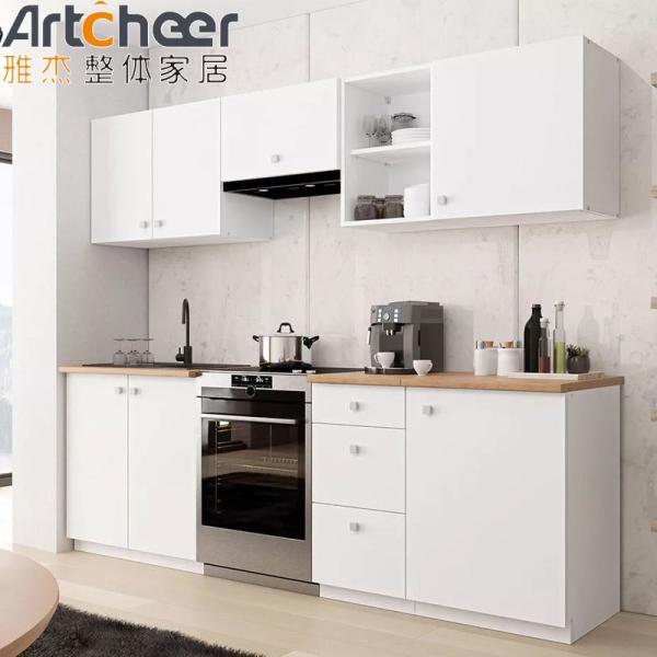 Grey Color Plywood Small Kitchen Cabinet with Modern Lacquer Door Panel Surface