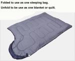 Outdoor Popular Double Layer Envelope Human Camping Sleeping Bag(HT8002)