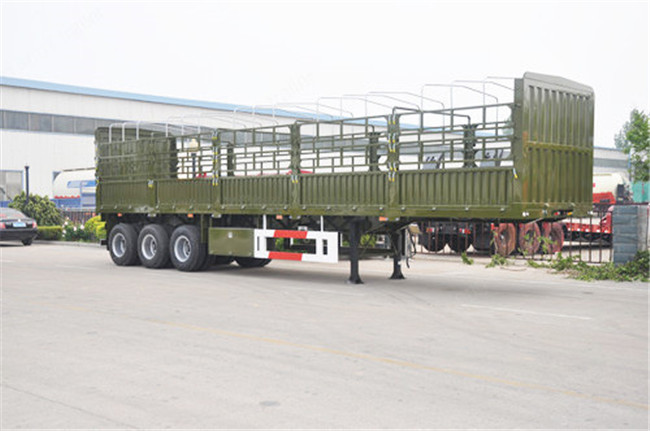 Half bucket side wall semi truck trailer for grain transport sale