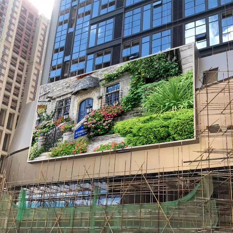 Outdoor Fixed Installation LED Display Screen with 960*960mm Panel and 10mm Pixel Pitch