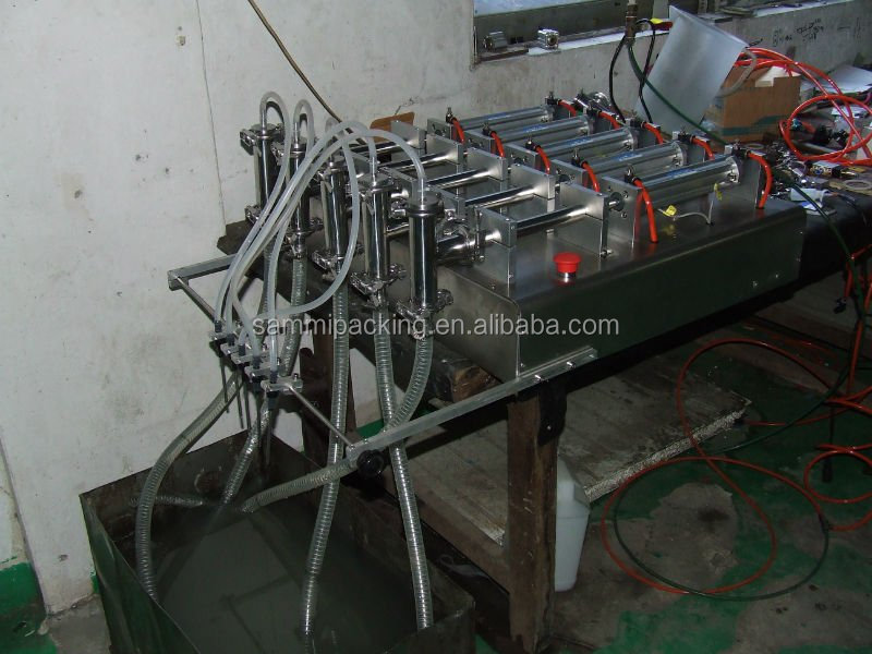 4 Heads Pneumatic Driven Liquid Filling Machine For Beverage,Oil,Shampoo,Alcohol,Perfume