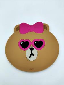 Quality Bear Shape Silicone Cup Mat Pot Coaster High Temperature Resistant wholesale