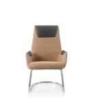 Ergonomic Genuine Leather Task Chair High Back Leather Armchair Recliner