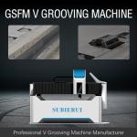 CE Automatic V Grooving Machine For Stainless Steel 1225 V Groove Cutting