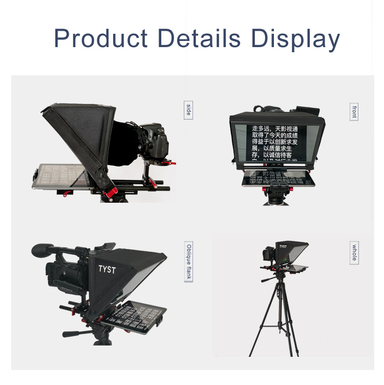 7-13.5 inch Portable Wireless Remote Control Teleprompter Glass for Tablet