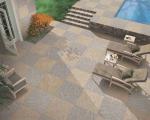 Sand Stone Outdoor Porcelain Tile / Fireplace Cream Matt Porcelain Tiles