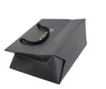 Black Color Personalized Paper Bags , Custom Printed Gift Bags Eco Friendly